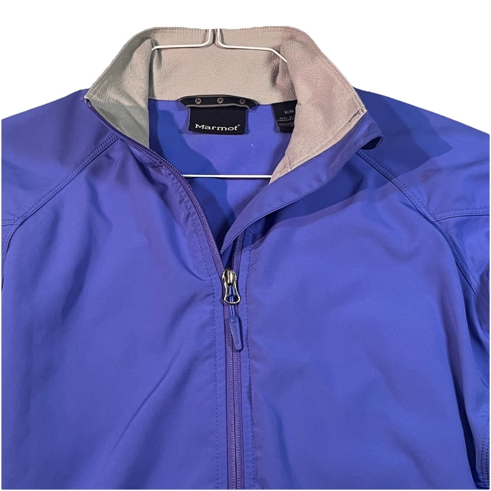 Marmot Women's Soft Shell Jacket Size Medium Blue Purple Blend With Up